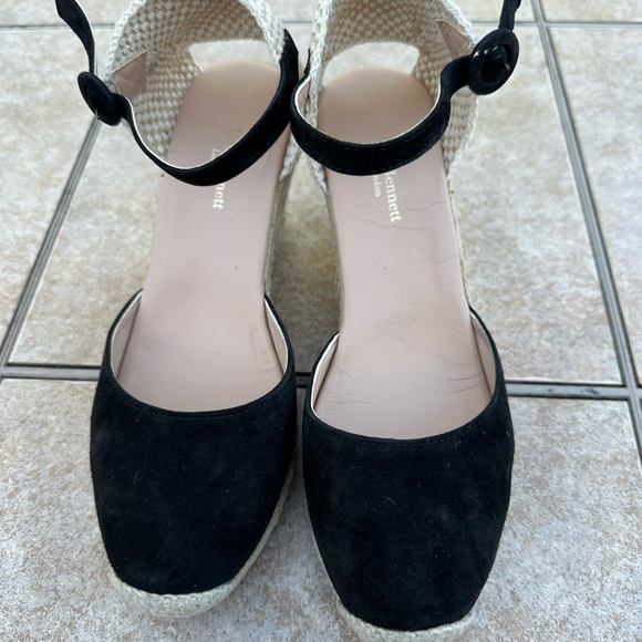 L.K.Bennett Harrison Suede Wedge Heel Sandals - Picture 7 of 16